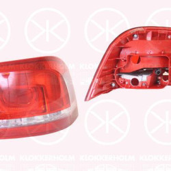 Tail Light Assembly, without bulb holder, Right, Outer section, 3AF 945 096A (VW), 3AF 945 096E (VW), 3AF945096C (VW), 3AF945096G (VW)