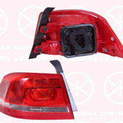 Tail Light Assembly, Left, Outer section, with bulb holder, Valeo, 3AE 945 095F (VW), 3AE 945 095C (VW)