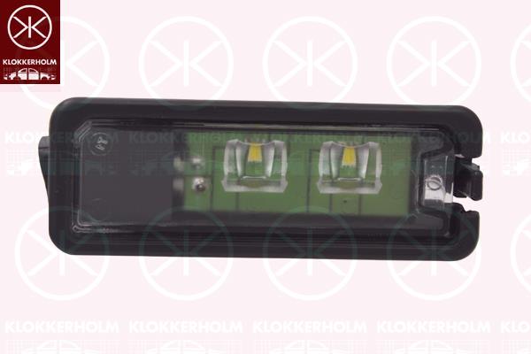 Licence Plate Light, LED, Registration Type: ECE approved, 1K8 943 021A (VW), 1K8 943 021B (VW), 1K8 943 021C (VW), 1K8 943 021D (VW)