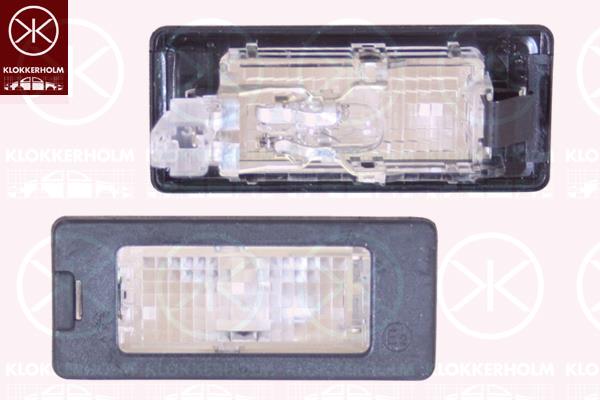 Licence Plate Light, with bulb holder, without cover, Registration Type: ECE approved, 1K9943021A (VW), 1K9943021D (VW), 5N0 943 021 (VW), 5N0 943 021A (VW), 5N0 943 021B (VW)