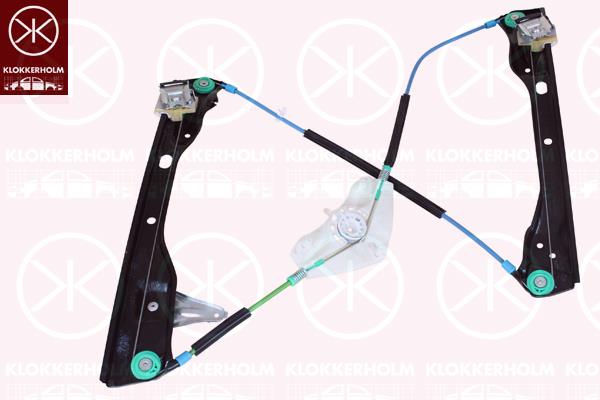 Window Regulator, without electric motor, Electric, Left Front, 3AA 837 461 B (VW)