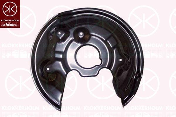 Splash Guard, brake disc, Rear Axle Left, for brake disc diameter [mm]: 282, Aluminium, 5N0 615 611 (VW), 5N0 615 611C (VW), 5N0 615 611C (AUDI), 5N0615611C (SKODA), 5N0615611C (SEAT)