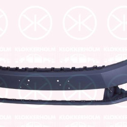 Bumper, Front, not for trim level: R-LINE, with hole(s) for parking distance control, Number of bores: 2, with hole(s) for washer nozzle, w/primer, 3C8 807 221D GRU (VW), 3C8 807 221F GRU (VW)