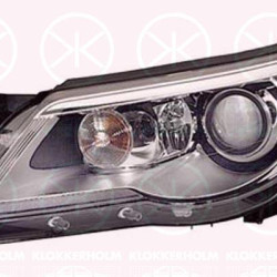 Headlight, with dynamic bending light, D1S/H7, Bi-Xenon, with motor for headlamp levelling, Hella, Left, Illuminance [lx]: 25, 5N1 941 039K (VW), 5N1 941 039R (VW)