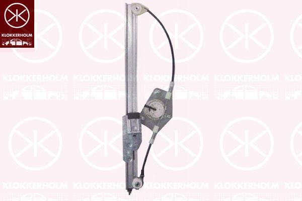 Window Regulator, without electric motor, Electric, Left Rear, 5N0 839 461A (VW), 7L0 839 461B (VW), 7L0839461C (VW)