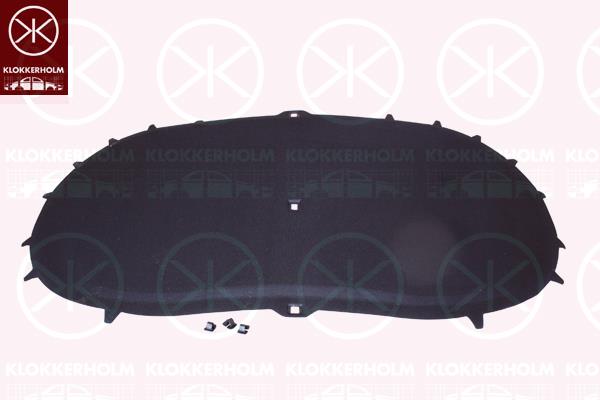 Engine Compartment Noise Insulation, Centre Section, Fitting Position: Bonnet, 5N0 863 831 B (VW)