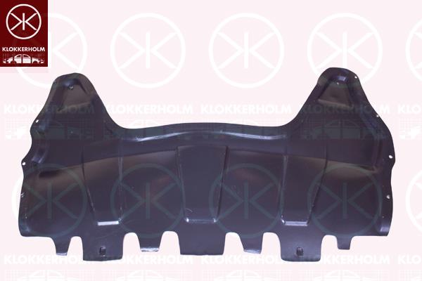 Engine Cover, for vehicles without start-stop function, Front, Lower Section, Plastic, 5N0825235 (VW), 5N0825237 (VW)