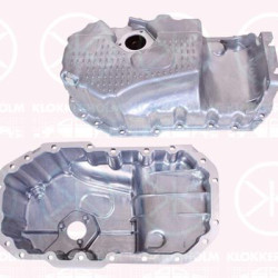 Oil Sump, Aluminium, with bore for oil-level sensor, 03C 103 603AH (VW), 03C 103 603AH (SKODA), 03C 103 603AH (SEAT), 03C 103 603AH (AUDI), 03C 103 603AJ (VW)