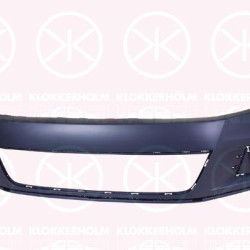 Bumper, w/primer, Standard, Front, with hole(s) for washer nozzle, 5N0807217EPGRU (VW)