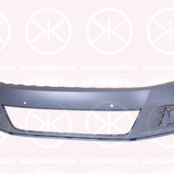 Bumper, w/primer, Standard, Front, with hole(s) for parking distance control, 5N0 807 217EQ GRU (VW)