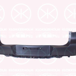 Bumper, w/primer, Standard, Rear, for vehicles without trailer hitch, 5N0 807 421 G GRU (VW), 5N0 807 421 J GRU (VW), 5N0 807 421 K GRU (VW)