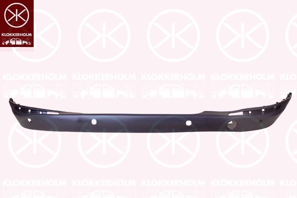 Spoiler, Rear, Grained, black, with hole(s) for parking distance control, 5N0 807 521 B 9B9 (VW)