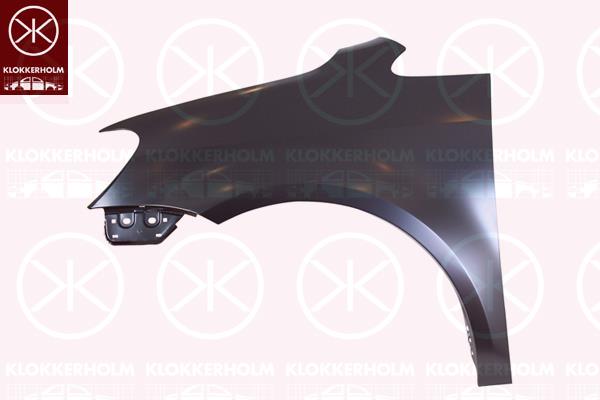 Wing, Left Front, without hole for direction indicator, 1T0 821 021D (VW)