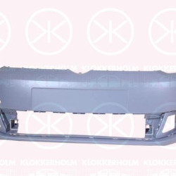 Bumper, Front, with hole(s) for washer nozzle, w/primer, 1T0 807 217Q GRU (VW)