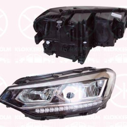 Headlight, Right, Illuminance [lx]: 20, LED, without LED control unit for daytime running-/position ligh, AL, 5TB 941 774A (VW), 5TB941774B (VW), 5TB941774D (VW)