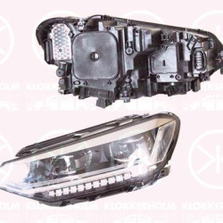 Headlight, Left, LED, for vehicles with adaptive high beam regulation, without LED control unit for daytime running-/position ligh, AL, 5TB941113A (VW), 5TB941113C (VW)