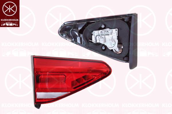 Tail Light Assembly, Left, Inner Section, with bulb holder, Valeo, 5TA 945 093 (VW), 5TA945093 (VW), 5TA945093D (VW)