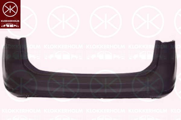 Bumper, w/primer, Rear, 5TA 807 417 GRU (VW)