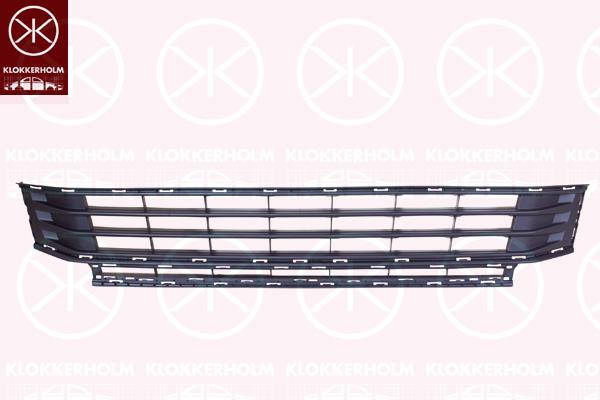 Radiator Grille, Front, Lower Section, with holes for trim/protective strip, 5TA 853 677 M 9B9 (VW)