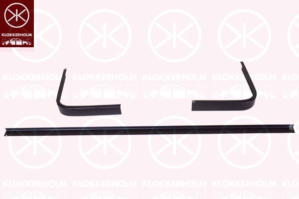 Quarter Panel, Left Rear, Attachment Panel, Repair Panel, Upper section, Inner Section, Set, 