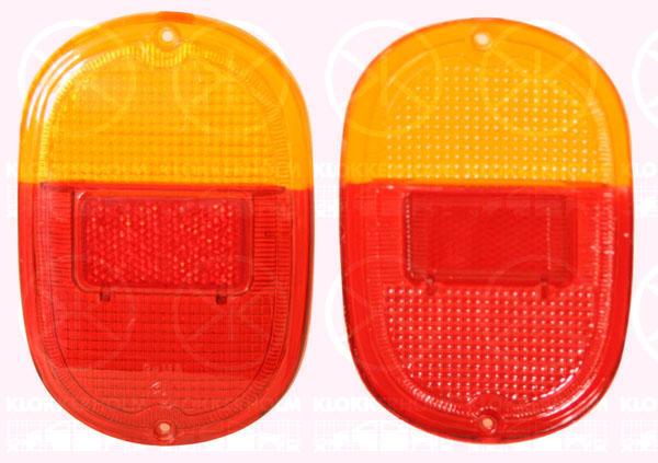 Lens, tail light assembly, Left, Right, 211 945 241M (VW)