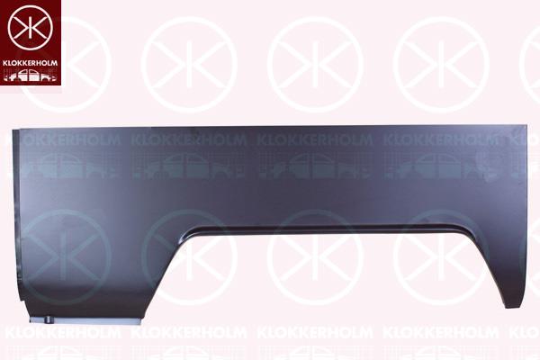 Quarter Panel, Left Rear, Height [cm]: 49, Wheel Arch Border, Repair Panel, 