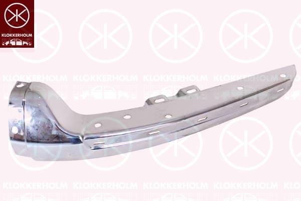 Bumper, Right Front, chrome, 211 707 114 (VW)