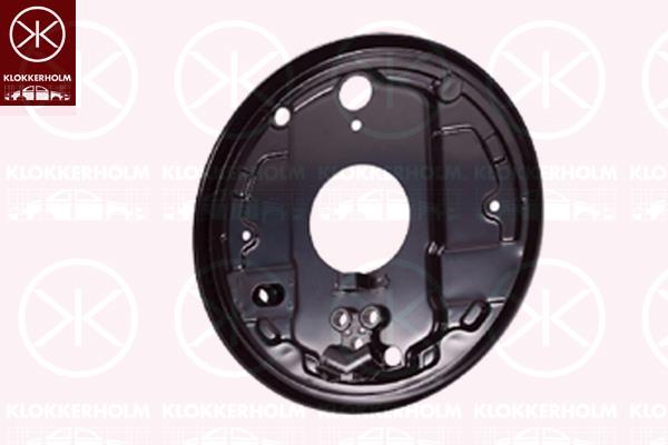 Splash Guard, brake disc, Rear Axle Left, for vehicles with drum brakes on the rear axle, 211609425L (VW)