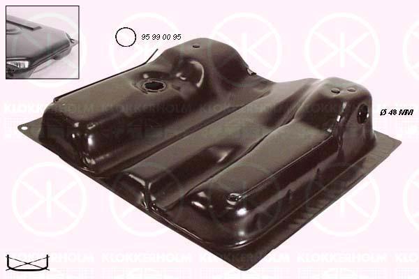 Fuel Tank, Ã48mm, inj, 60L, with gaskets/seals, 251 201 075AH (VW)