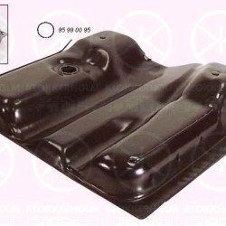 Fuel Tank, Ã48mm, inj, 60L, with gaskets/seals, 251 201 075AH (VW)