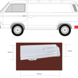 Quarter Panel, Corner Panel, Left Rear, 251 813 357 (VW)