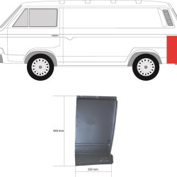 Rear Panel, Corner Panel, Repair Panel, Left Rear, Height [cm]: 75, 