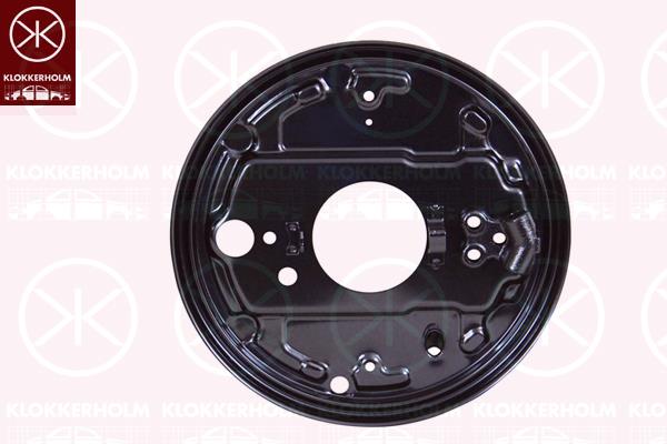 Splash Guard, brake disc, Rear Axle Left, 251609425A (VW), 251609425C (VW), 251609425D (VW)