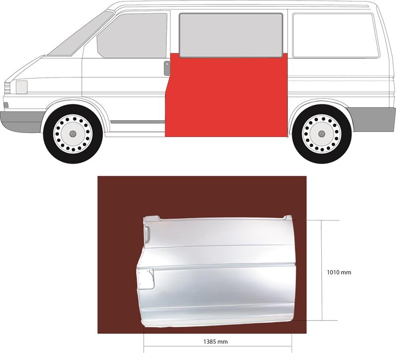 Quarter Panel, Lateral Panel, Repair Panel, Left, Height [cm]: 98, 