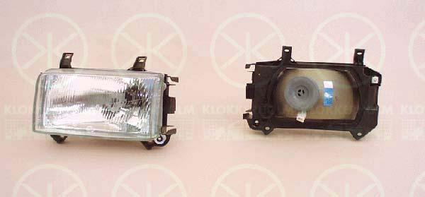 Headlight, H4, without motor for headlamp levelling, Hella, Right, Illuminance [lx]: 17.5, 701 941 018 (VW)