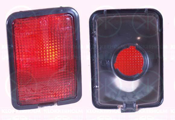 Rear Fog Light, without bulb holder, Left Rear, not ECE approved, 281 945 729 (VW), 701 945 257 (VW), 701945729 (VW), 7D0 945 729 (VW)