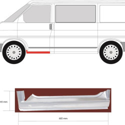 Rocker Panel, Repair Panel, Left Front, 