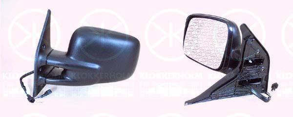 Exterior Mirror, Left, for left-hand drive vehicles, for electric mirror adjustment, Heatable, Plan, 701 857 507E (VW), 701 857 507H (VW)