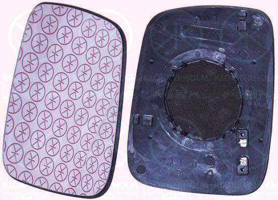 Mirror Glass, exterior mirror, Right, for left-hand drive vehicles, Heatable, Convex, 701 857 522G (VW), 701857514A (VW)