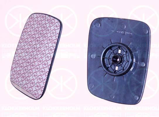 Mirror Glass, exterior mirror, Left, for right-hand drive vehicles, Convex, 701 857 521 (VW)