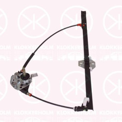 Window Regulator, Manual, Right Front, 701 837 502F (VW), 701837502F (VW)