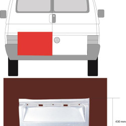 Rear Door, Repair Panel, Left, Lower Section, 