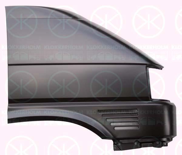 Wing, Transporter, Steel, with ventilation slots, Right Front, without hole for direction indicator, 7D0 821 104B (VW)