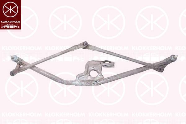 Wiper Linkage, Front, Set, for left-hand drive vehicles, 701955325 (VW), 701955603 (VW)