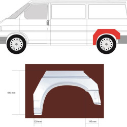 Quarter Panel, Wheel Arch Border, Repair Panel, Left, Axle Distance [mm]: 3300, 