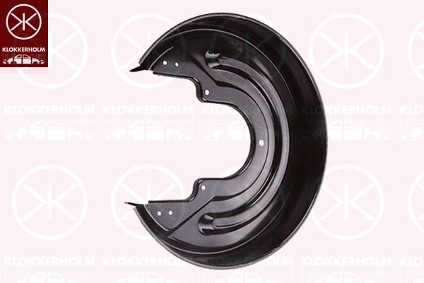 Splash Guard, brake disc, Rear Axle, Diameter [mm]: 350, for brake disc diameter [mm]: 294, 7D0 615 611B (VW), 7D0615611B (VW)