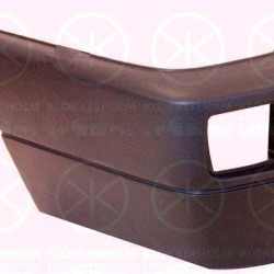 Bumper, black, Left Rear, with hole(s) for fog lights, 701 807 321C 2BC (VW), 701807321A 2BC (VW)