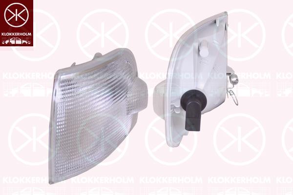 Direction Indicator, Multivan, Caravelle, with bulb holder, white, Right, 7D0 953 042F (VW)