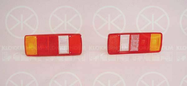 Lens, tail light assembly, Left, Right, 283 945 223F (VW)