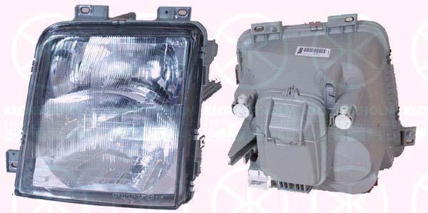 Headlight, H4/H1, with front fog light, for vehicles with headlight levelling (hydraulic), Valeo, Right, Illuminance [lx]: 17.5, 2D1 941 016A (VW)